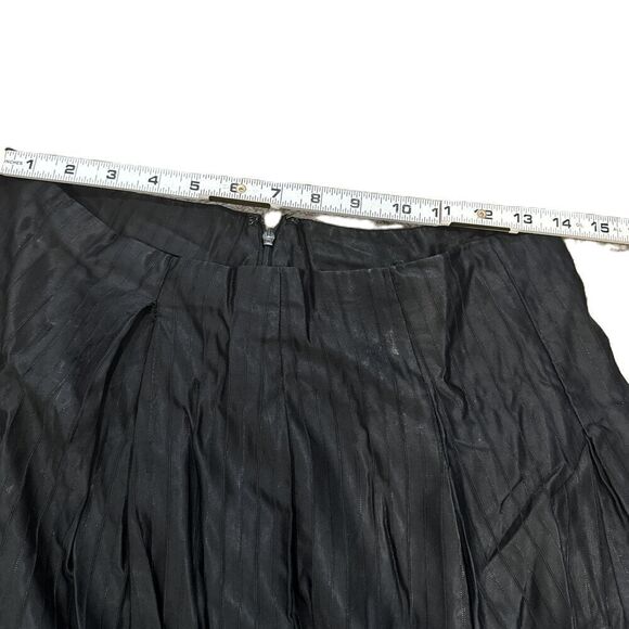 Mossimo Black Knee-Length Pleated Elastic Waistband Fairy Grunge Skirt Size 2 - Picture 12 of 13